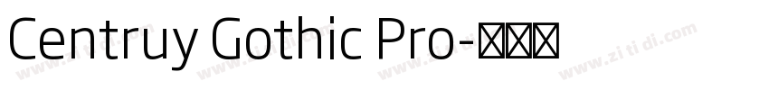 Centruy Gothic Pro字体转换